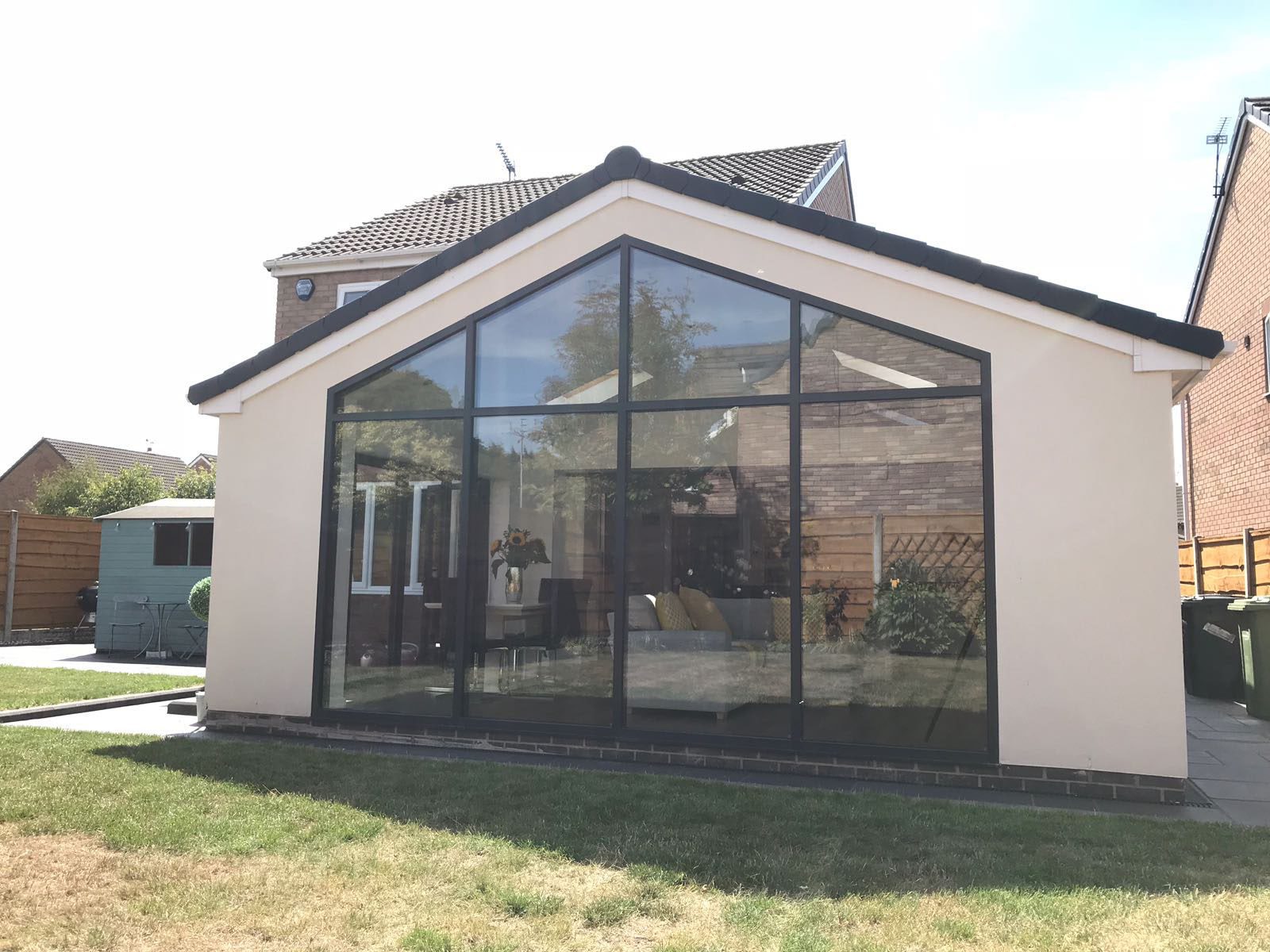 a completed extension, built by AJ COnstruction
